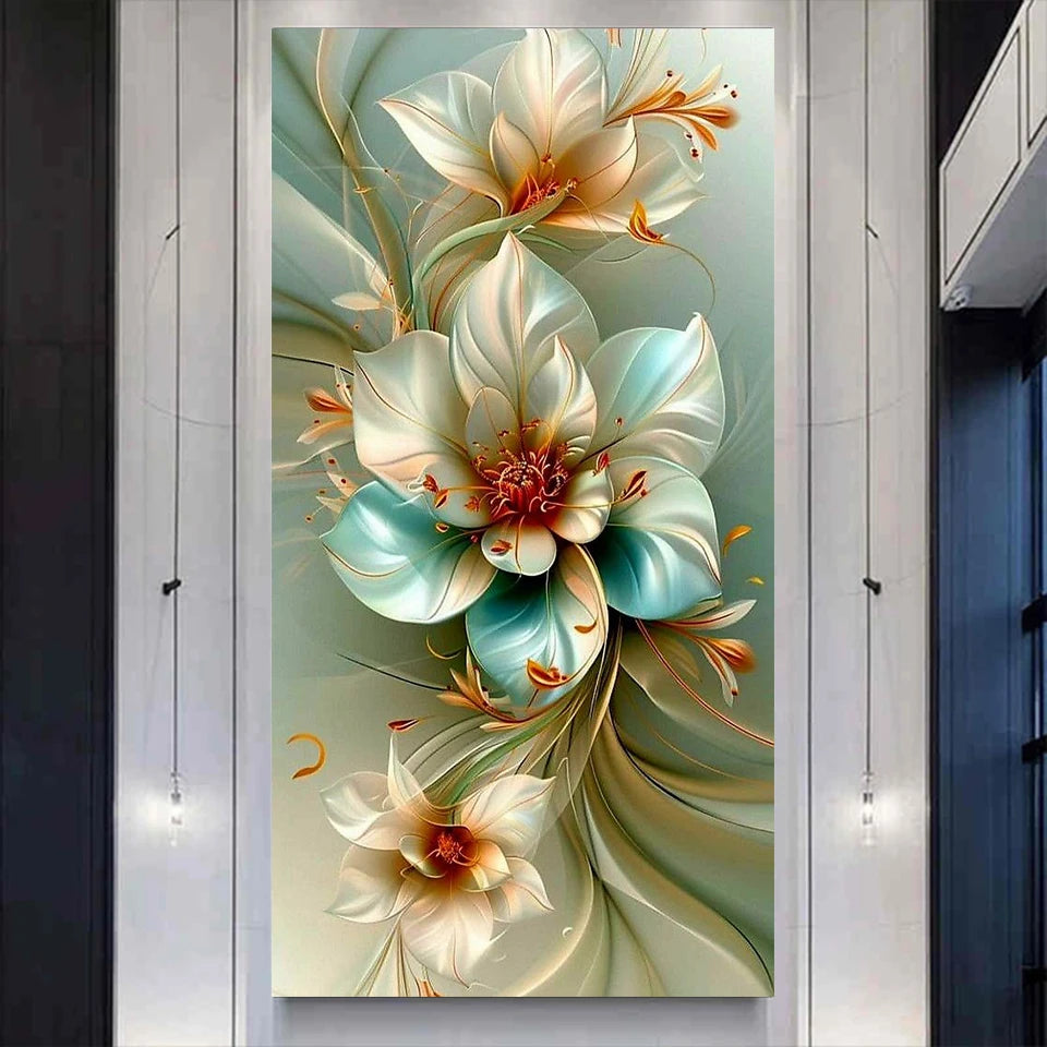 Floral Tapestry – Panoramic Flower Diamond Painting Collection