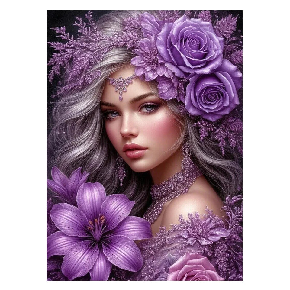 Bloom & Butterfly Portrait Collection Diamond Painting Kit