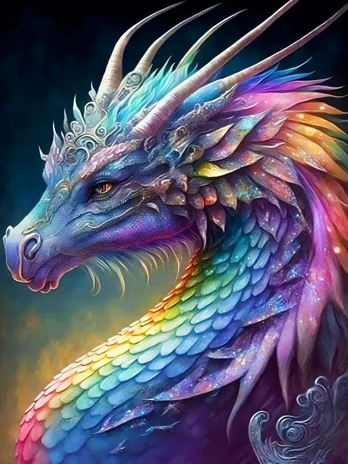 Prismatic Dragon Diamond Painting Kit