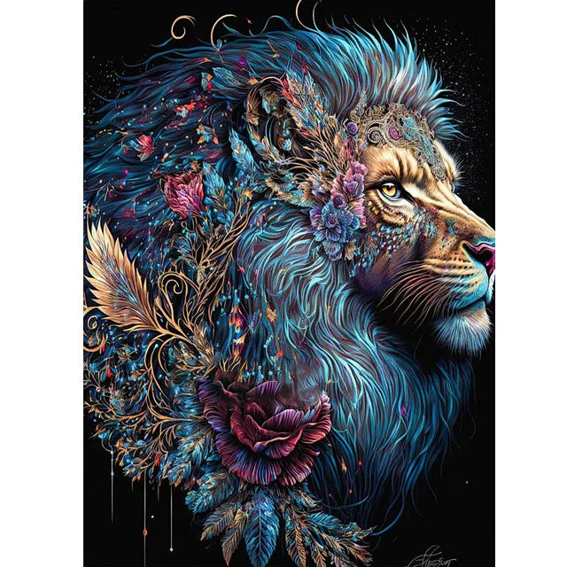 Regal Lion Fantasy Collection Diamond Painting Kit