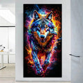 Emberwolf – Flame Wolf Diamond Painting Kit