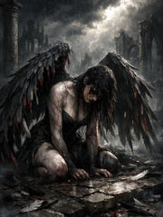 Wings of the Fallen – AB Diamond Painting Collection artwork design W360-6
