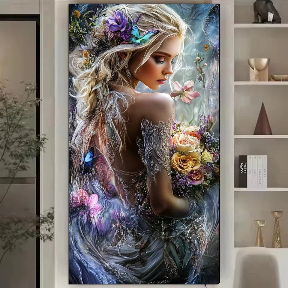 Floral Enchantress – Fantasy Diamond Painting Kit