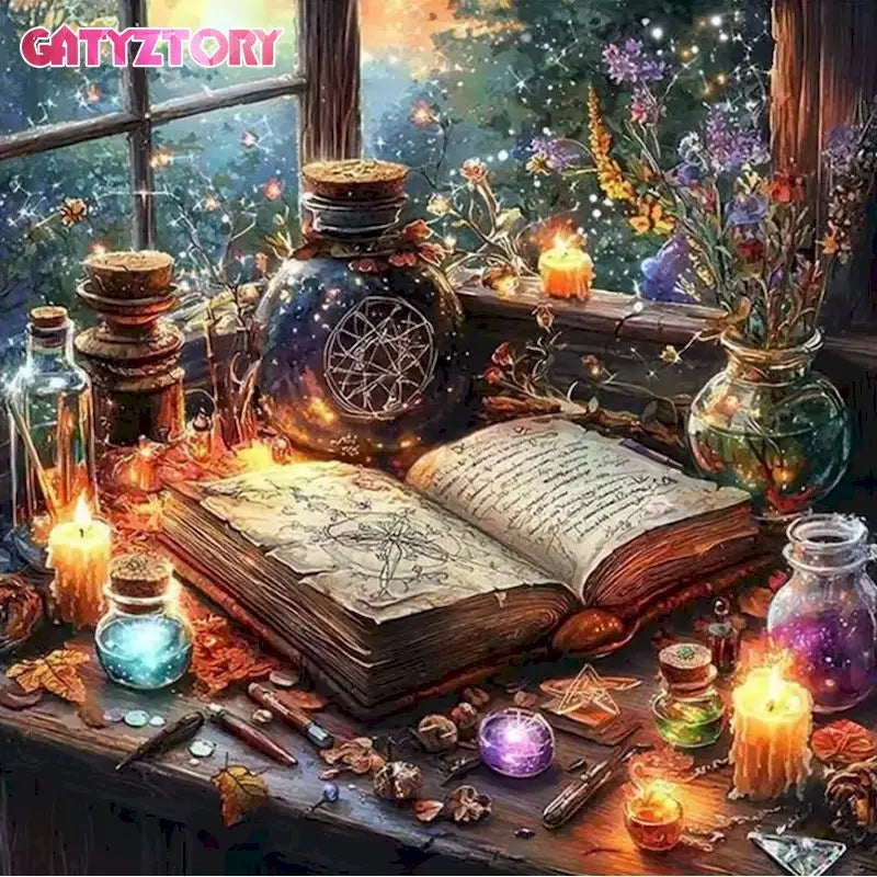 Enchanted Pages – Magical Book Diamond Painting Kit