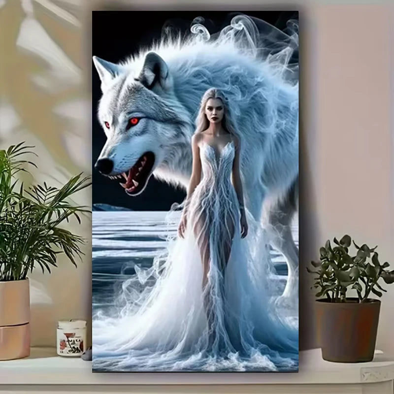 Wildbond – Woman & Wolf Diamond Painting Kit