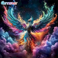 Rainbow Phoenix Rising Diamond Painting Kit