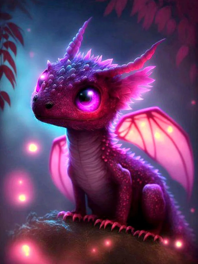 Enchanted Baby Dragons AB & Fairy Dust Diamond Painting Collection