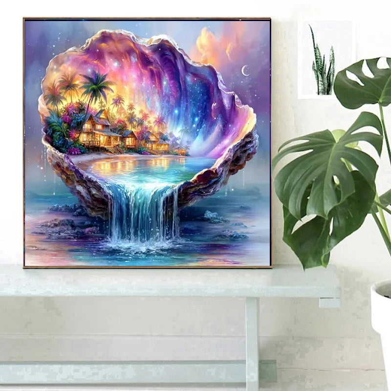 Seashell Falls Crystal, AB & Fairy Dust Diamond Painting Collection