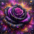 Nebula Rose – Cosmic Flower Diamond Painting Kit