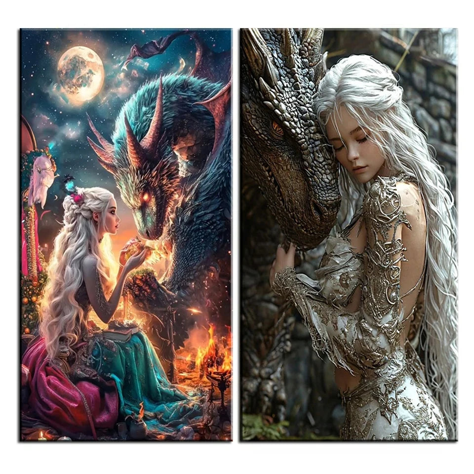 Dragon Queen Fantasy Diamond Painting Collection