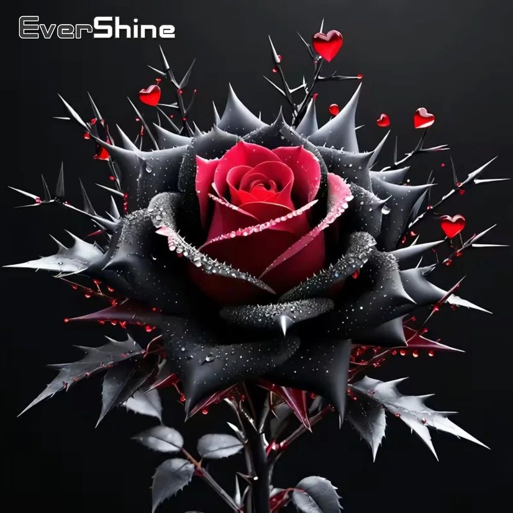 Crimson Thorn – Rose Diamond Painting Kit