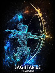 Starlit Signs – Zodiac Diamond Painting Collection artwork design B10