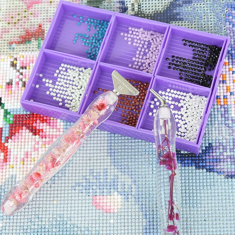 Botanical Spark – Resin Diamond Painting Pens & Tray