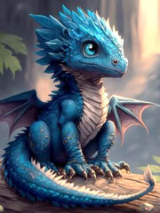 Enchanted Baby Dragons AB & Fairy Dust Diamond Painting Collection artwork design HKQTA240-13