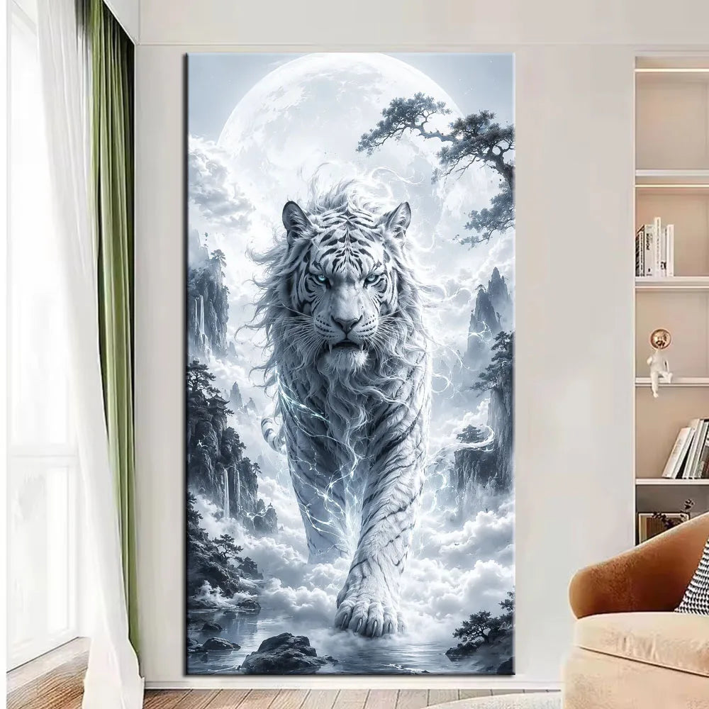 Mythic Dragon, Phoenix & Tiger Collection Diamond Painting Kit