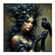 Avian Companions – Woman & Bird Diamond Painting Collection artwork design 01