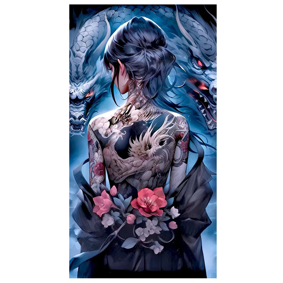 Sakura & Dragons – Japanese Fantasy Diamond Painting Collection