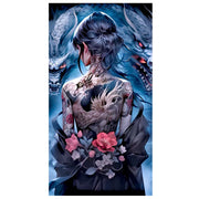 Sakura & Dragons – Japanese Fantasy Diamond Painting Collection artwork design PDL4056