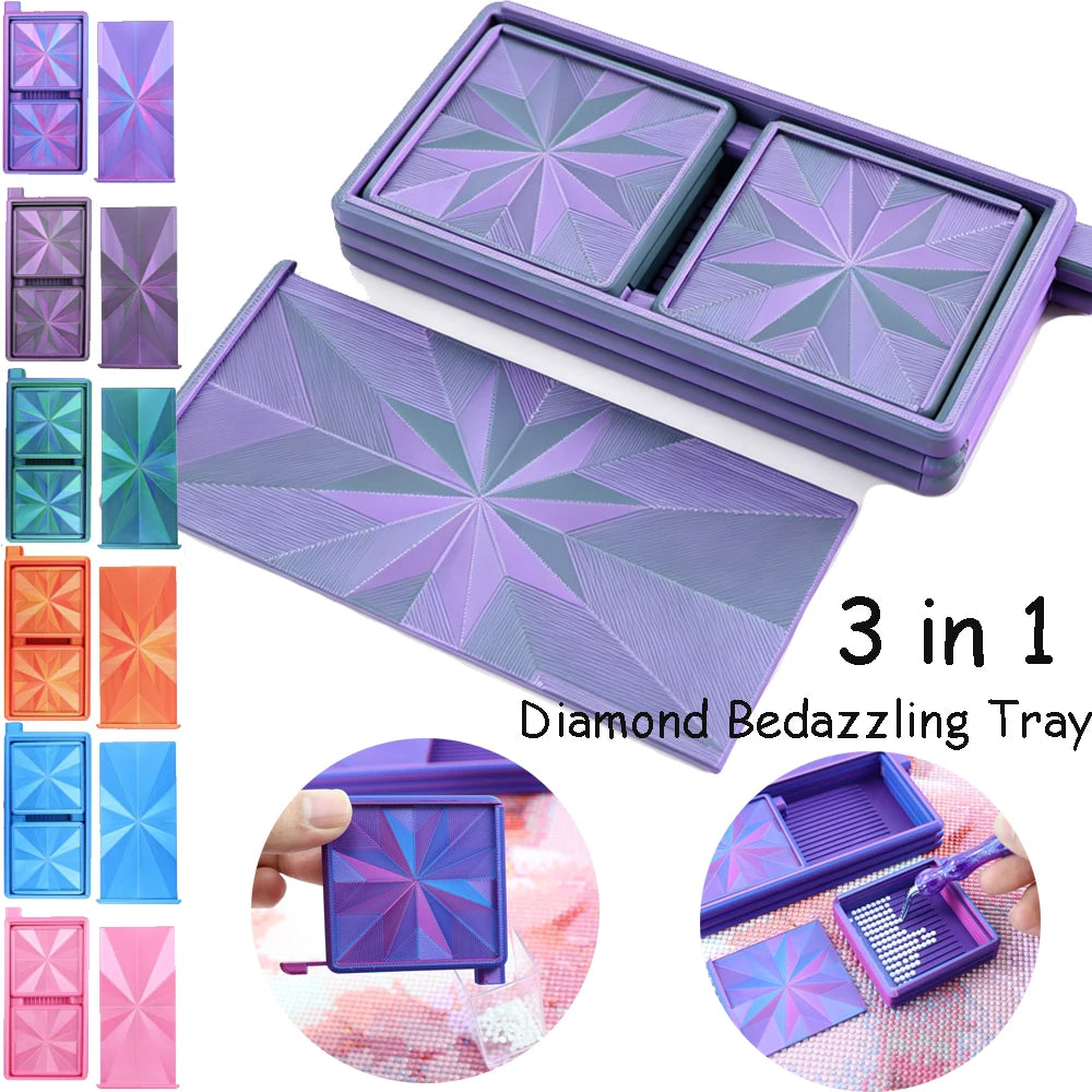 Sort & Stack – 3-in-1 Diamond Painting Tray Set