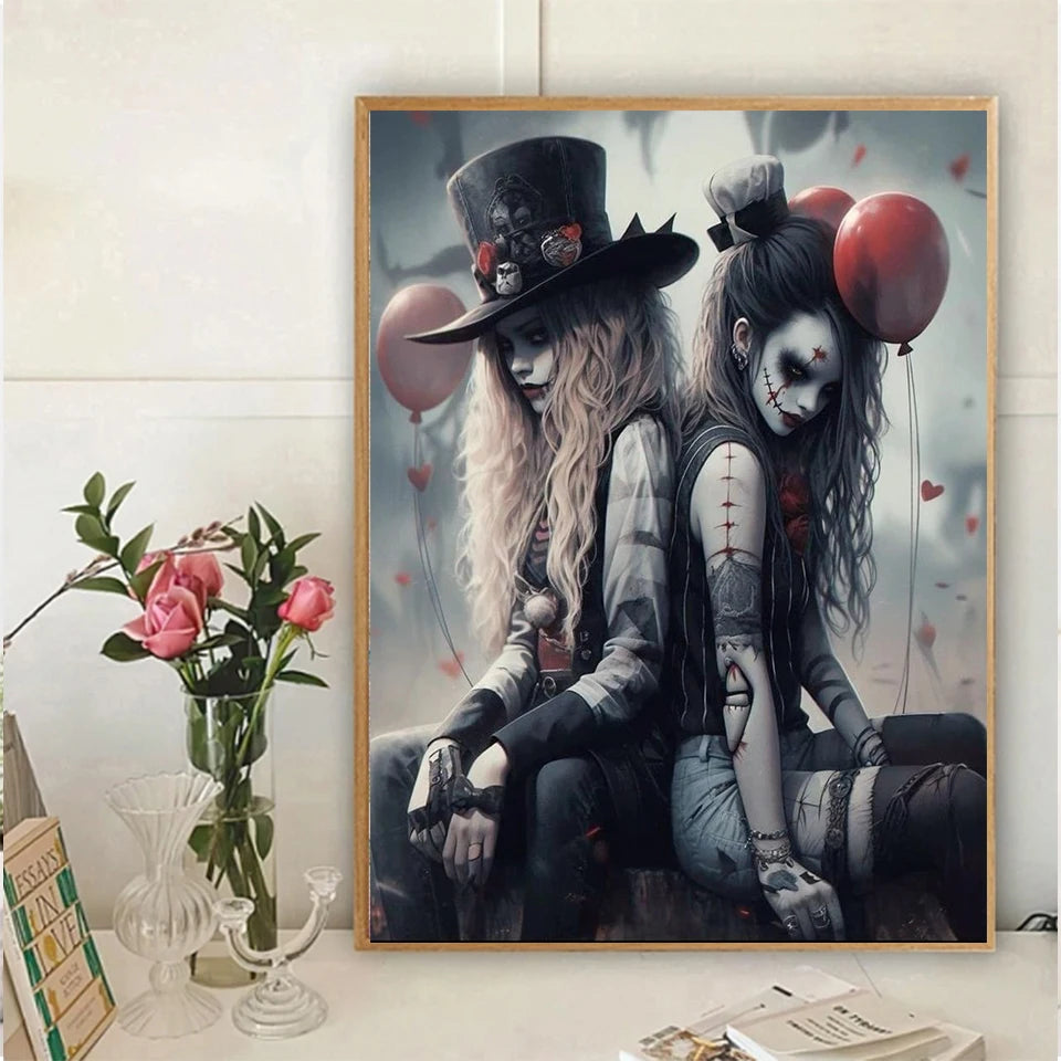 Beautifully Macabre – Gothic Portrait Diamond Painting Collection