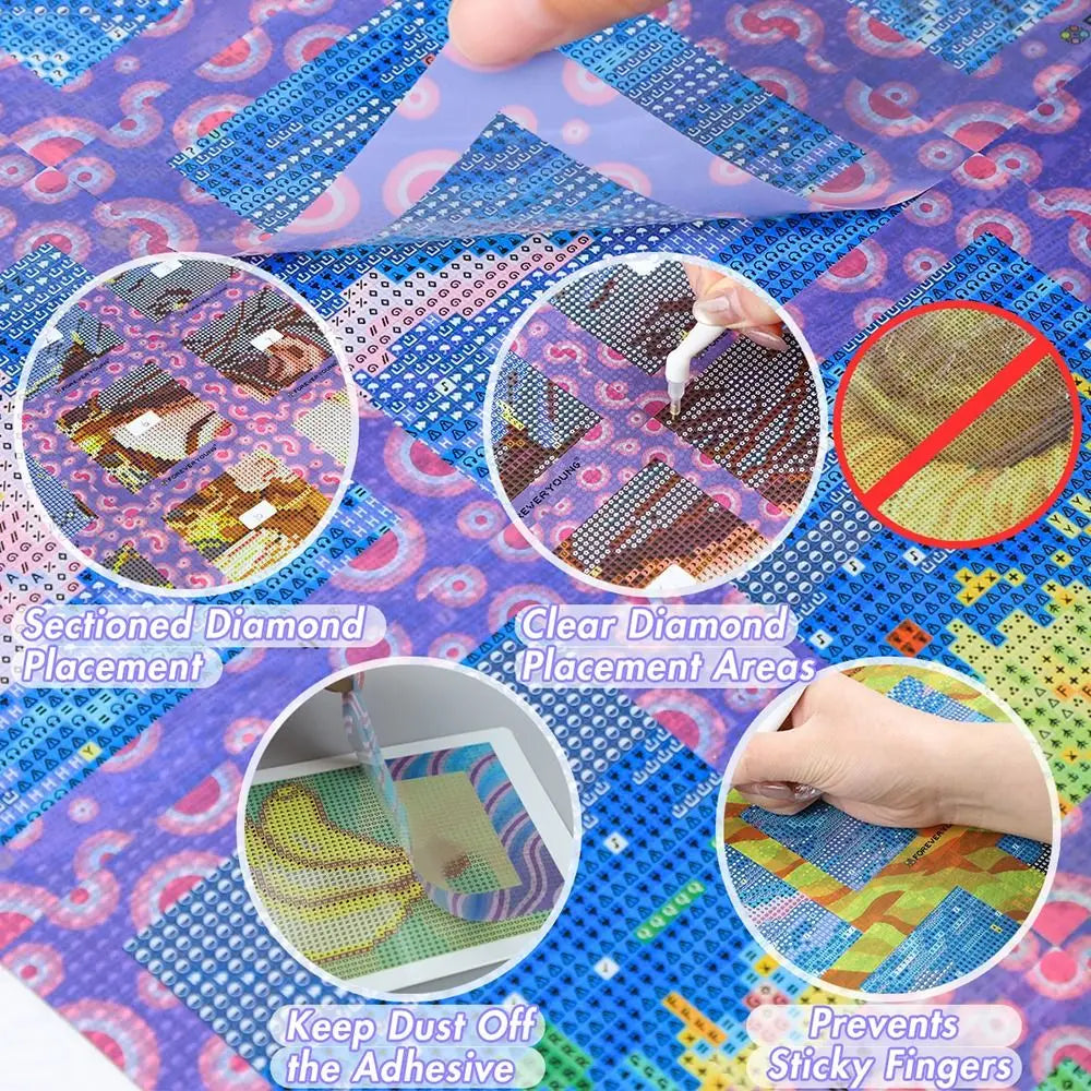 Reusable Diamond Painting Alignment Frames – 6 or 12 Pieces