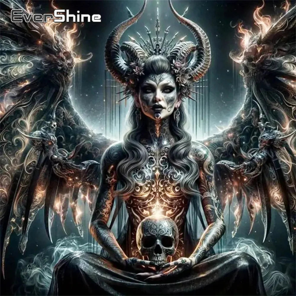 Queen of Shadows – Dark Fantasy Diamond Painting Kit