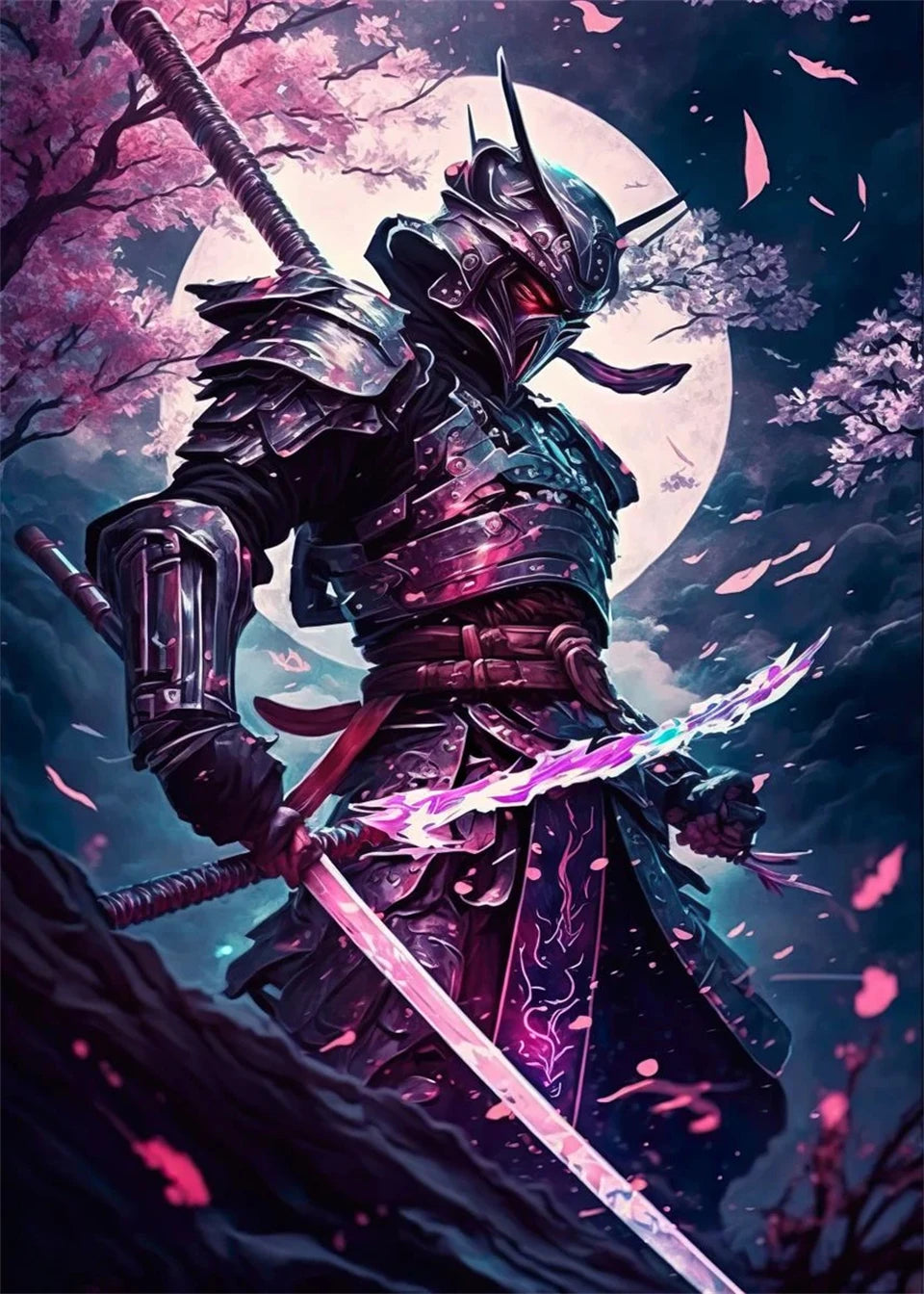 Sakura Warriors – 120-Color Diamond Painting Collection