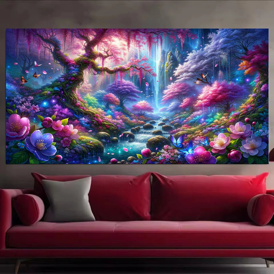 Enchanted Sakura Forest Diamond Painting Kit