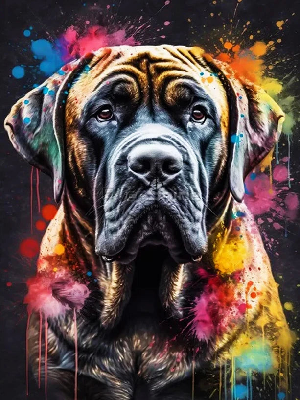 Neon Paws Dog Collection Diamond Painting Kit