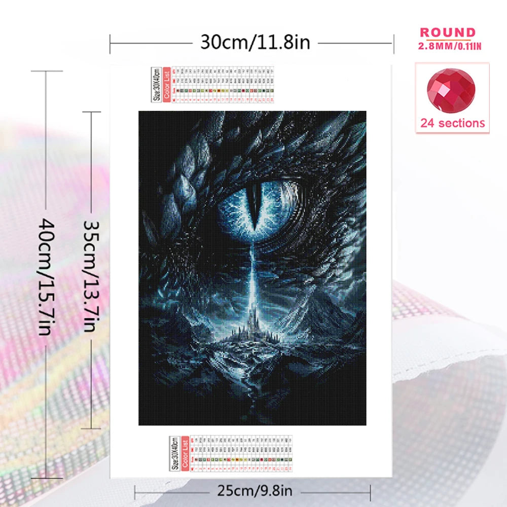 Dragon's Gaze Diamond Painting Kit