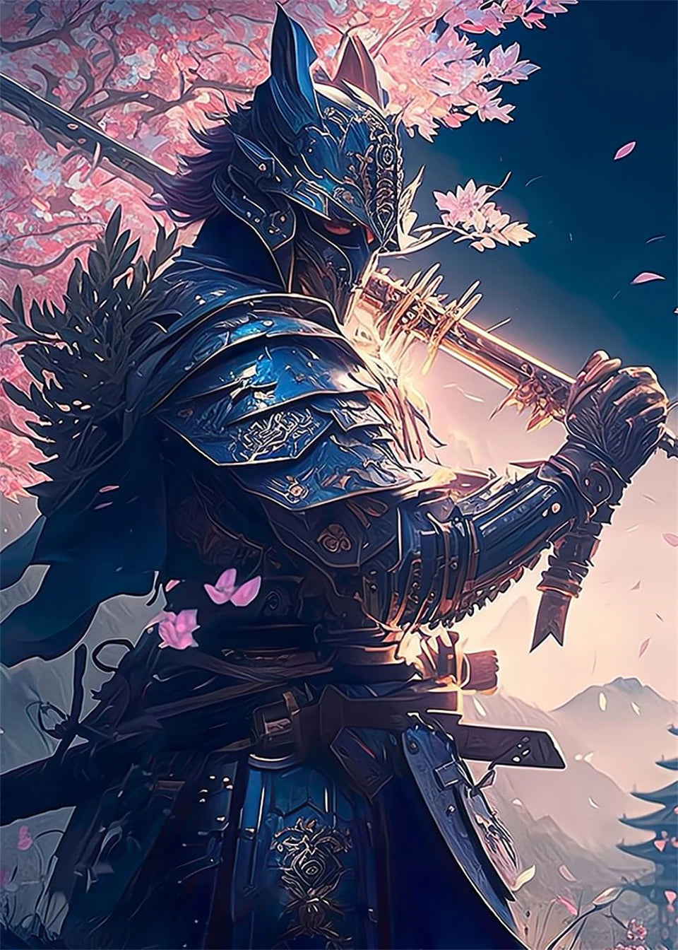 Sakura Warriors – 120-Color Diamond Painting Collection