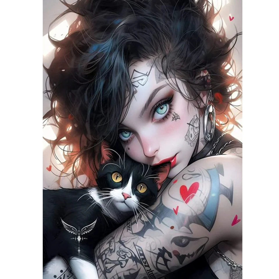 Beautifully Macabre – Gothic Portrait Diamond Painting Collection