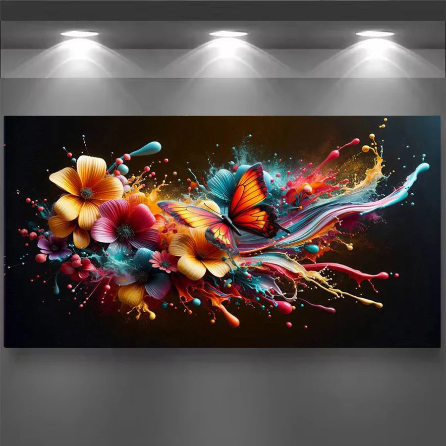 Butterfly Bloom – Floral Diamond Painting Kit