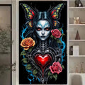 Gossamer Requiem – Skeleton & Butterfly Diamond Painting Kit