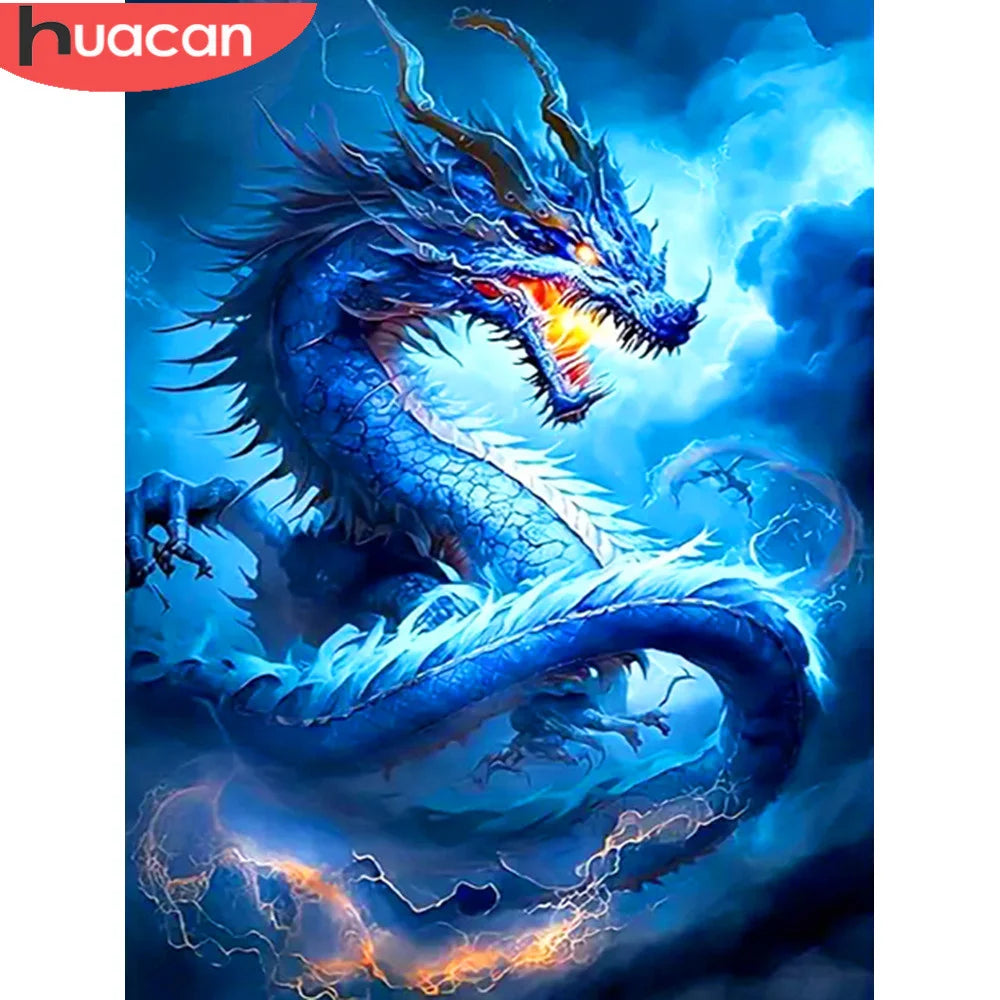Dragon Whispers – Round-Drill Diamond Painting Kit