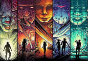 Fright Night Horror Collage Diamond Painting Collection – 6 Designs artwork design XYHK82-6