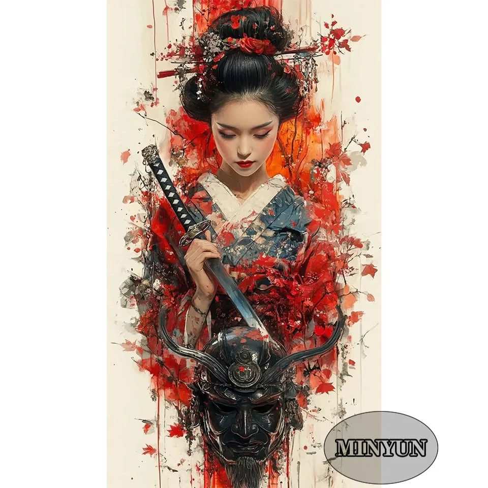 Kimono Reverie – Japanese Beauty Diamond Painting Collection