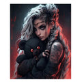 Dark Companions – Gothic Girl & Teddy Collection Diamond Painting Kit