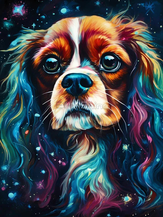 Neon Paws Dog Collection Diamond Painting Kit