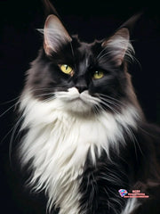 Majestic Maine Coons – Cat Diamond Painting Collection artwork design C2173-16