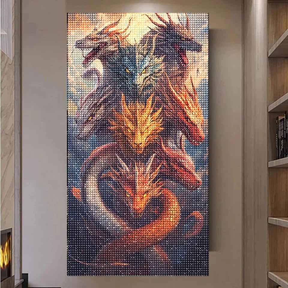 Gothic Dragon Assembly – Diamond Painting Kit