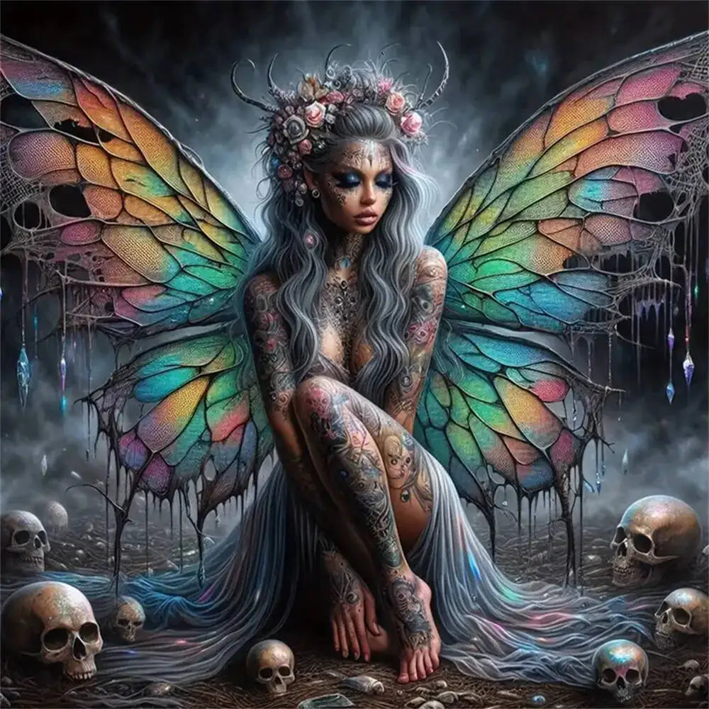 Twilight Wings – Gothic Fairy Diamond Painting Kit