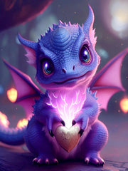 Enchanted Baby Dragons AB & Fairy Dust Diamond Painting Collection artwork design HKQTA240-9