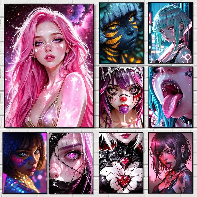 Modern Muse – Abstract Portrait Collection Diamond Painting Kit