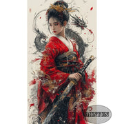 Kimono Reverie – Japanese Beauty Diamond Painting Collection artwork design FYH560