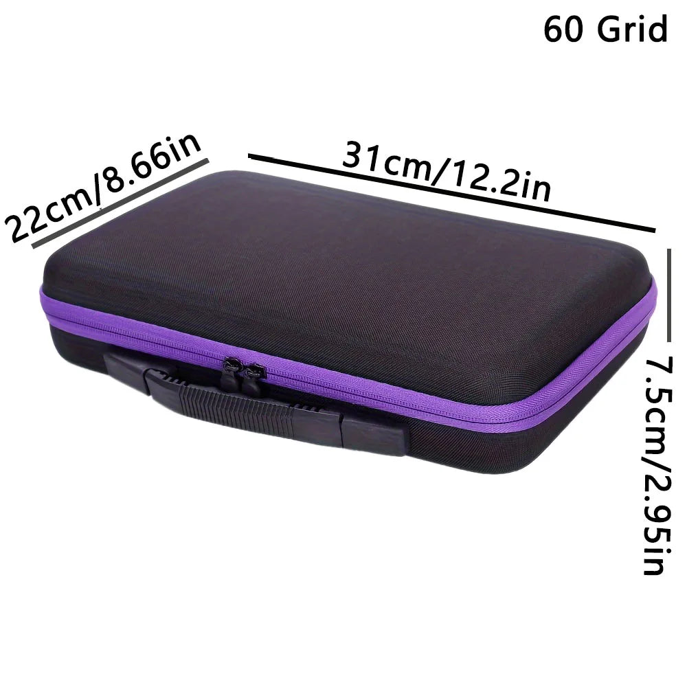 CraftCarry Diamond Painting Storage Case with Tools – 30, 60 or 120 Compartments