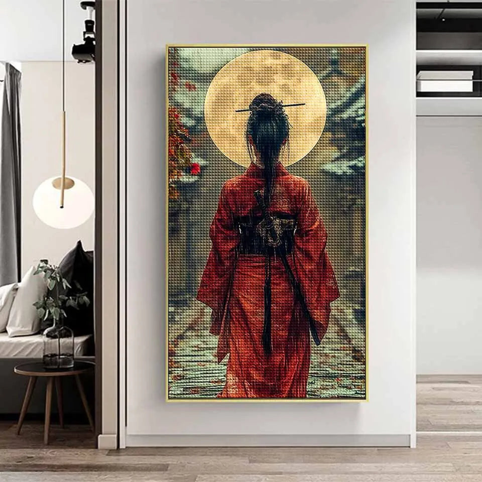 Kimono Reverie – Japanese Beauty Diamond Painting Collection