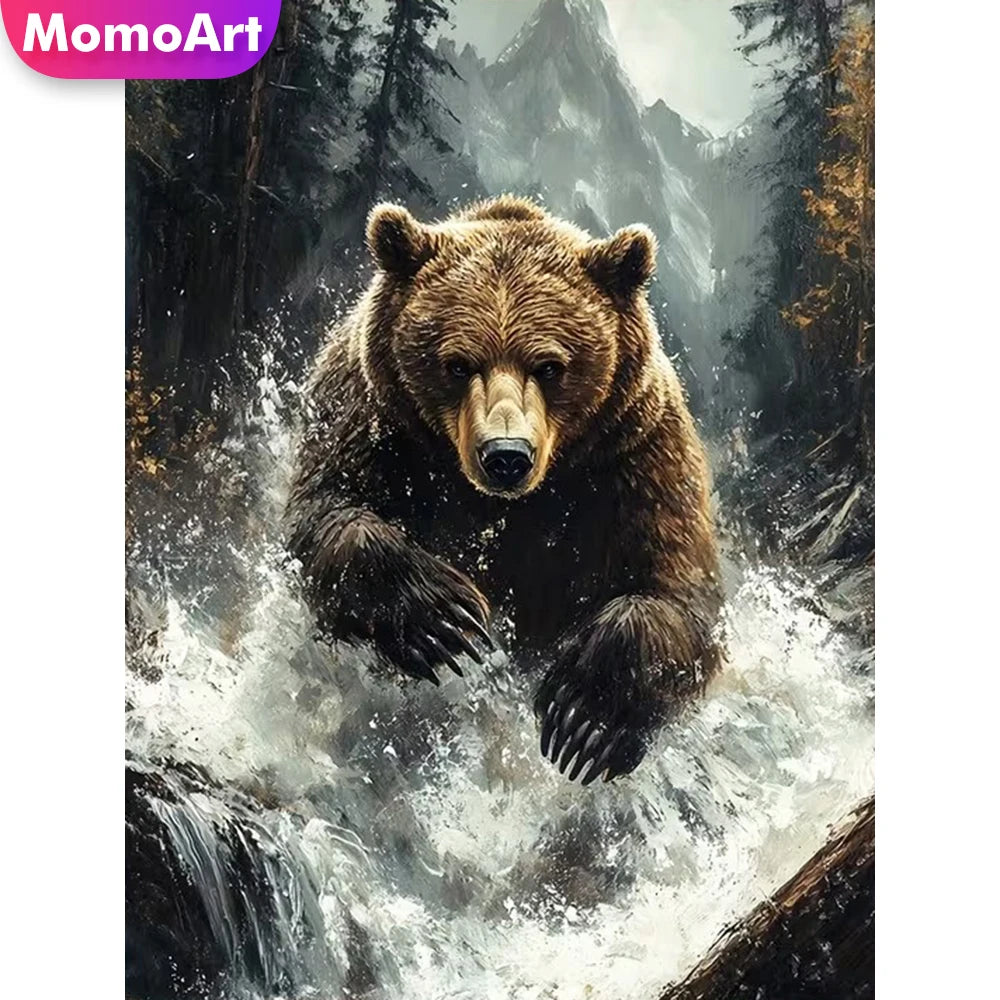 Wilderness Guardian – Bear Diamond Painting Kit