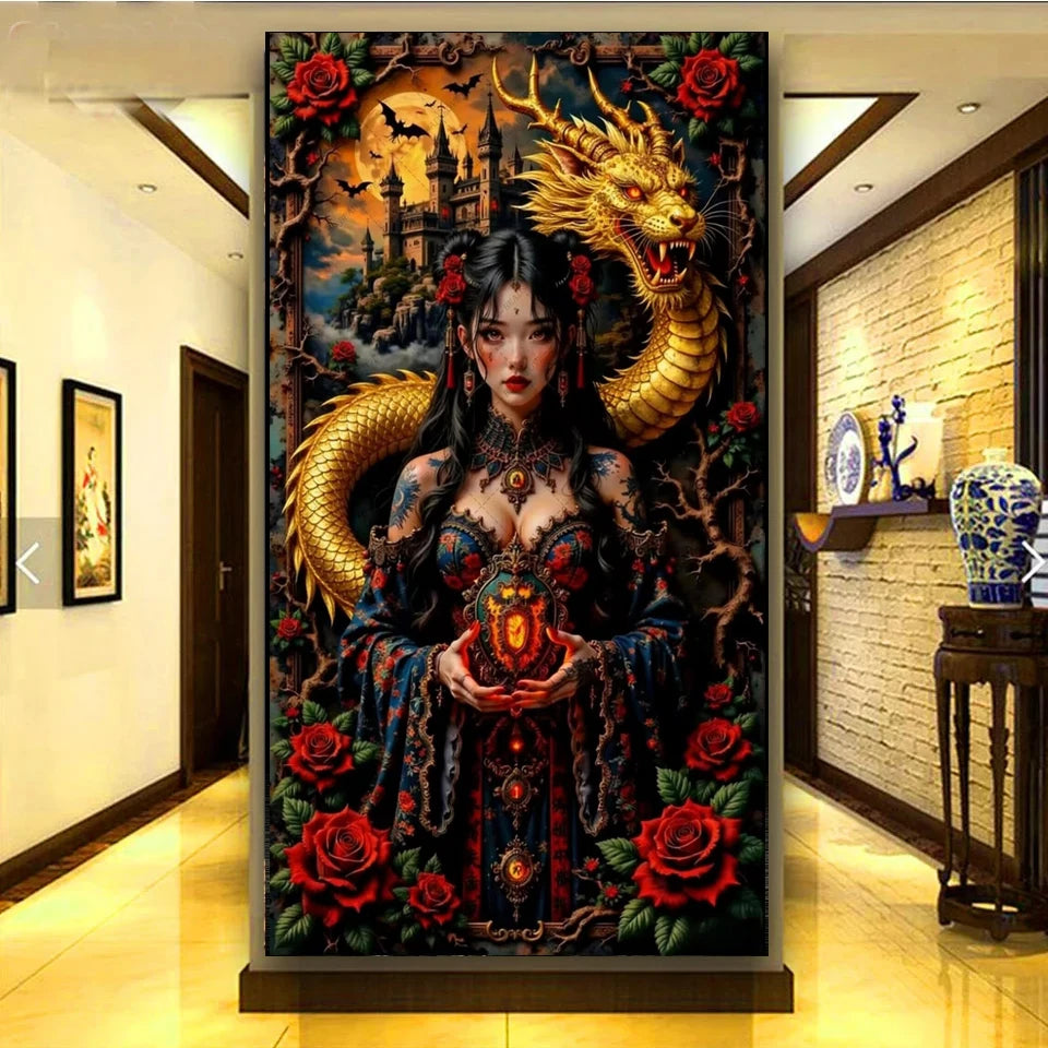 Rosebound Guardians Collection Diamond Painting Kit