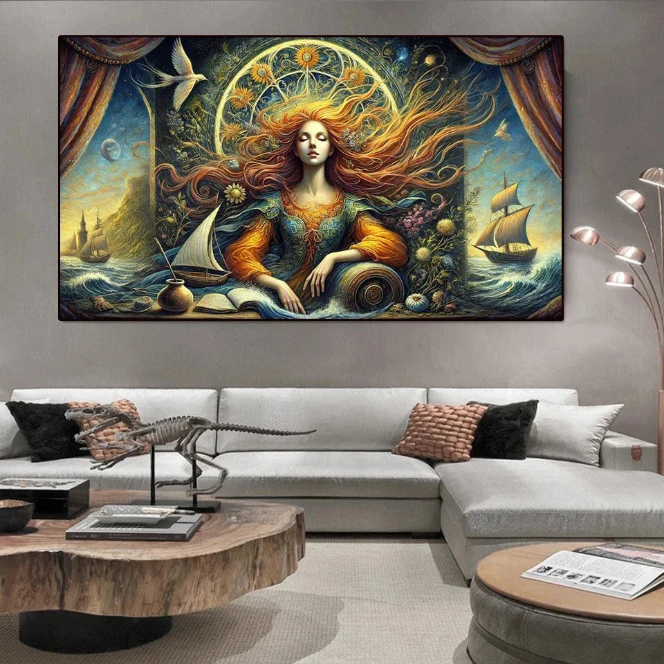 Forest Reverie – Woman & Horses Diamond Painting Collection